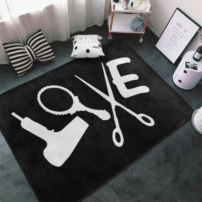 Scissors and Comb Hair Stylist Area Rugs Home Decor Floor Mats Living Room Bedroom Kitchen Carpet 60 X 39 Inch