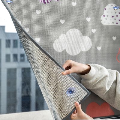 8mm ThermalInsulation Shield, Bedroom Heat Reflective Window Film/ Aluminum Foil Privacy Window Film for Bedrooms Balconies French Window Kitchens Living Rooms Offices ( Color : Grey-1 , Size : 90x100