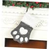 Ciieeo Dog Stocking Christmas Decor Xmas Stockings for Dogs Festive Hanging Socks Decorations Present Bags view 4