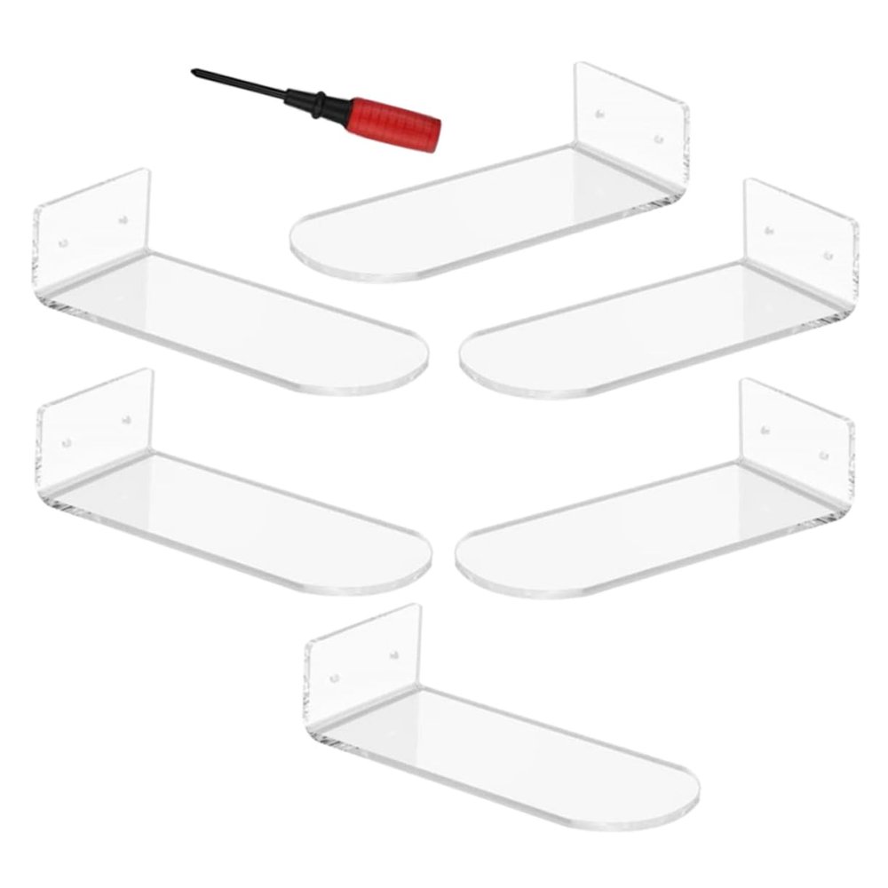 AOKWAWALIY 6pcs Shoe Shelves for Shelving Unit Seat Display Bins Shoe Rack Organizer Storage Bin Sneaker Shoe Stacker Foldable Storage Rack Shelf Dividers Shoe Storage Rack Acrylic