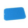 Ciieeo Wave Pattern Insulation Mat for Kitchen Storage Non- Draining Tray for Dish Drying Sky Easy to Clean and view 1