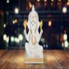 FC Design 10.25" H White and Gold Ganesha Figurine Statue Home/Room Decor Ideas for House Warming, Holidays and Birthdays Great Collectible Addition view 1