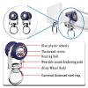 Curtain Conjoined Double Track Aluminum Curtain Rod Ceiling Rails Set, Ceiling Or Wall Mount Curtain Track System Comes with Roller Hooks, Installation Hardware, and End Cap, Privacy Room Divider Rod view 2