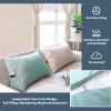 APLUSH Sofa Wedge Reading Pillow Back Support Cushion Throw Cushions, for Couch Bed Triangular Bedrest Corner Lumbar Neck Back Support Pillows with Removable Cover,J,60 * 35 * 20CM view 2
