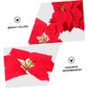 Cabilock 10 Pcs Simulated Poinsettia Flowers Red Plastic Flower Heads for Christmas Decor Artificial Floral Arrangement for Holiday Decoration view 2