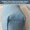 APLUSH Couch Pillows,Classic Large Sofa Back Waist Cushion, Comfort Reading Pillow Lumbar Support Pillow, for Sofa,Bedside,Bay Window,Yellow,28x18x5inches view 4