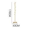 KYUSAR Coat Stand Coat Rack Coat Shelf Metal Coat Rack Freestanding Coat Tree with Metal Cross Base Coat Stand for Bedroom Coat Holder (Color : Gold, Size : 170 * 43CM) view 2