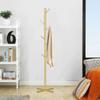 KYUSAR Coat Stand Coat Rack Coat Shelf Metal Coat Rack Freestanding Coat Tree with Metal Cross Base Coat Stand for Bedroom Coat Holder (Color : Gold, Size : 170 * 43CM) view 4