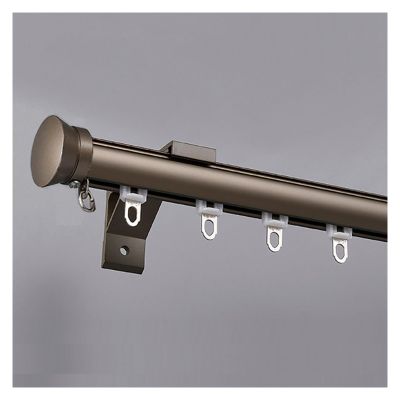 NOIRDA Room Divider Curtain Rail, Aluminium Room Divider Curtain Track Set, 100-600cm, Wall Mount Installation, with All Accessories(Color:Champagne,Size:360cm/3 * 120cm)