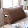 APLUSH Sofa Wedge Reading Pillow Back Support Cushion Throw Cushions, for Couch Bed Triangular Bedrest Corner Lumbar Neck Back Support Pillows with Removable Cover,I,120 * 35 * 20cm view 1