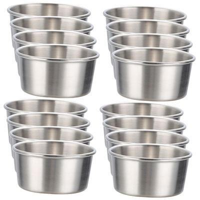 DECHOUS 16pcs Multi-function Sauce Holder Condiment Cups Reusable Salad Dressing Containers