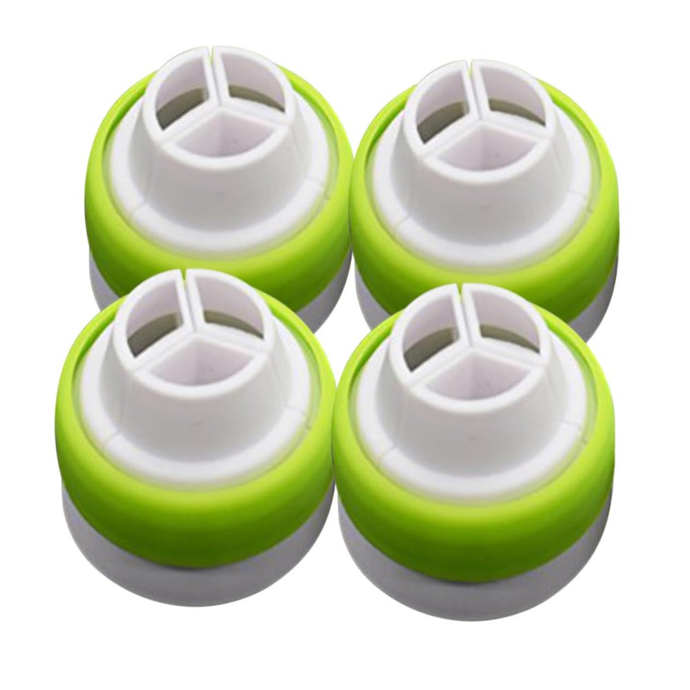 LABRIMP 4pcs Large Russian Piping Tip Couplers Icing Nozzles Converter Swap Large Tip Coupler Piping Nozzle