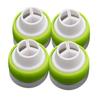 LABRIMP 4pcs Large Russian Piping Tip Couplers Icing Nozzles Converter Swap Large Tip Coupler Piping Nozzle view 1