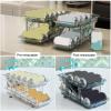 Soda Can Organizer for Refrigerator,2 Tier Automatic Rolling Stackable Beverage Can Dispenser Rack Adjustable Width Drink Container Holder for Fridge view 4