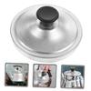 Ciieeo Aluminum Frying Pan Lid Round Cover Multi-Function Household Pot Lid Washable Metal Pot Cover for Kitchen Supplies view 3