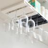 BEIJIALY Wine Glass Holder, Plastic Wine Glass Rack, No Drilling Wine Glass Holder Under Cabinet, Hanging Stemware Rack Organizer Glasses Storage Hanger for Bar Cabinet Kitchen(White 4 Pcs) view 3