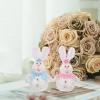 Cabilock 2pcs Easter Bunny Night Light Cute Statues for Home Decor Adorable Bedside Companion for Bedroom Decoration Not Included view 2