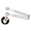 Mini Serving Tongs, Sugar Tongs Ice Tongs Stainless Steel Small Serving Tongs Small Kitchen Tongs for Coffee Bar Tea Party Europe Style Mini Portable Tools Accessories view 1