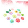 Ciieeo 20pcs Flower-Shaped Magnetic Resin Fridge Stickers Random Little for Home Kitchen Decor view 4