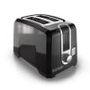 BLACK+DECKER 2-Slice Toaster, T2569B, Extra Wide Slots, 6 Shade Settings, 850 Watts, Crub Tray & Flip Waffle Maker, WM1404S, 7" Round Belgian Waffles, Ready Light Indicator view 2