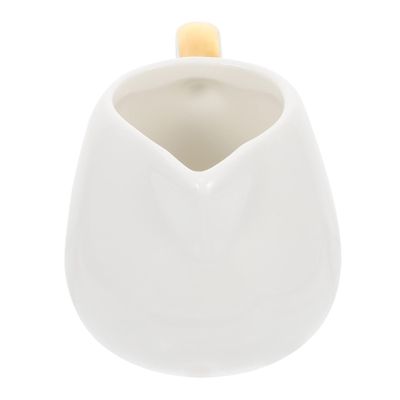 DECHOUS 1pc Ceramic Milk Jug Handle Multi-functional Pouring Milk Cup for Home Cafe Retro Design Container White Safe for Daily Use