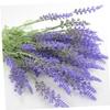 ABOOFAN 2pcs Artificial Lavender Flower Bouquet Realistic Faux Lavender for Home Office Garden and Wedding Decorations for Festive Events and Table Centerpieces view 3