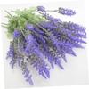 ABOOFAN 2pcs Artificial Lavender Flower Bouquet Realistic Faux Lavender for Home Office Garden and Wedding Decorations for Festive Events and Table Centerpieces view 4