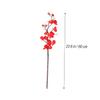 ABOOFAN 60cm Length Silk Artificial Blossom Flowers Set of 5 Red Peony Fake Flowers for Bridal Party Dec view 3