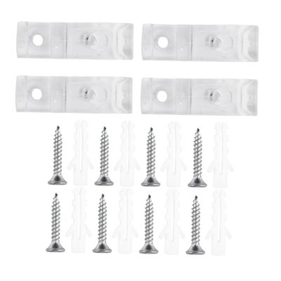 ABOOFAN 1set Plastic Clip Hooks Screws for Vertical Blinds Curtain Mounting Holders for Easy Installation for Roller Shades and Roman Blinds