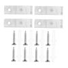 ABOOFAN 1set Plastic Clip Hooks Screws for Vertical Blinds Curtain Mounting Holders for Easy Installation for Roller Shades and Roman Blinds view 1