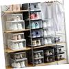 IMIKEYA 5 Pack Detachable PP Shoe Boxes for Closet Storage view 3
