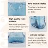 AKYLDI Glass Bag Vase, Handmade Cute Fishbowl Purse Glass Vase, for Flowers/Home Dcor/Office,Style2-Green view 3