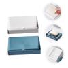 Ciieeo 6pcs Handmade Soap Storage Soap Boxes Double Container for Bathroom Kitchen Sink Toilet Shower Room Countertop Bathtub view 2