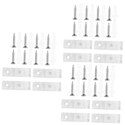 ABOOFAN 3sets Curtain Rod Hooks Wide Plastic Clip High Drapery Rod Bracket for Outdoor Curtains Blinds Shades