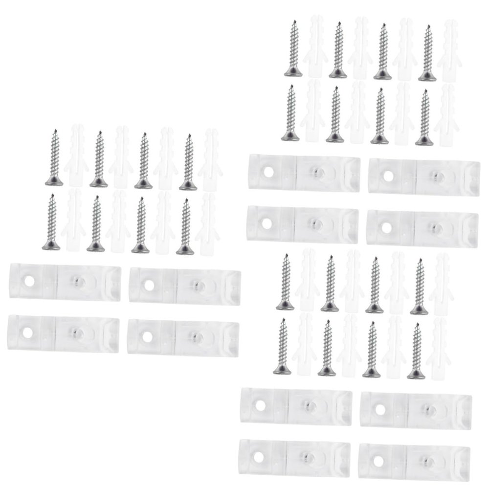 ABOOFAN 3sets Curtain Rod Hooks Wide Plastic Clip High Drapery Rod Bracket for Outdoor Curtains Blinds Shades