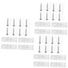 ABOOFAN 3sets Curtain Rod Hooks Wide Plastic Clip High Drapery Rod Bracket for Outdoor Curtains Blinds Shades view 1