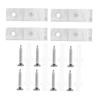 ABOOFAN 3sets Curtain Rod Hooks Wide Plastic Clip High Drapery Rod Bracket for Outdoor Curtains Blinds Shades view 3