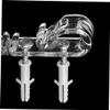 ABOOFAN 3sets Curtain Rod Hooks Wide Plastic Clip High Drapery Rod Bracket for Outdoor Curtains Blinds Shades view 4