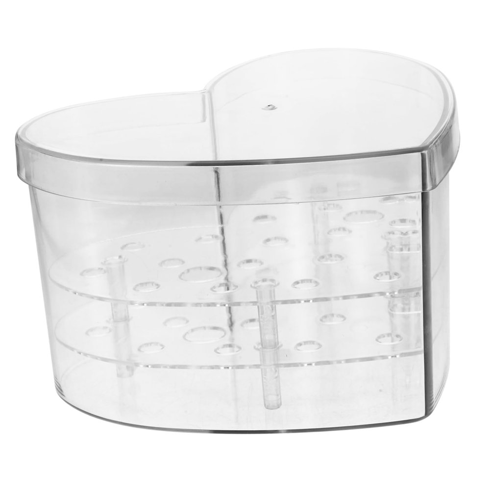 ABOOFAN Acrylic Heart Shaped Box Bridemaids Box for Wedding Dress Floral Decor