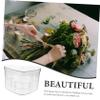 ABOOFAN Acrylic Heart Shaped Box Bridemaids Box for Wedding Dress Floral Decor view 2