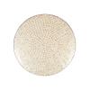 Deco 79 Mother of Pearl Shell Geometric Home Wall Decor Round Disc Wall Sculpture with Black Frame, Wall Art 27" x 3" x 27", Cream view 1