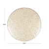 Deco 79 Mother of Pearl Shell Geometric Home Wall Decor Round Disc Wall Sculpture with Black Frame, Wall Art 27" x 3" x 27", Cream view 3