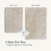 BELADOR 2 Piece Plush Bath Mat Set - Quick-Dry Soft Chenille Bathroom Mat with Rubber Backing, Absorbent Washable Bath Rugs for Bathroom - Bath Mats 24x17 + 30x20 view 4