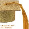 Toyvian Mini Graduation Cap Goblet Covers 40 Pcs Doctoral Hat Wine Glass Decorations Graduation Party Supplies for Holiday Celebration view 4