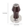 58mm Coffee Tamper Stainless Steel Hollow Design, Handle, Measurement, Easy to Use with Multifunctional Coffee Ground Press Tool for Home Coffee Shop (Brown) view 2