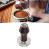 58mm Coffee Tamper Stainless Steel Hollow Design, Handle, Measurement, Easy to Use with Multifunctional Coffee Ground Press Tool for Home Coffee Shop (Brown) view 4