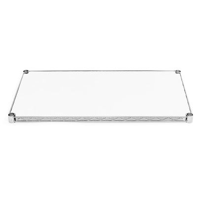 Shelving Inc. 12" d x 12" w Poly Wire Shelf Liners, White, 4 Count