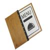 Wooden Menu, Menu, Menu Cover, Restaurant Menu Cover (Cherry, Legal paper size) view 1