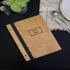 Wooden Menu, Menu, Menu Cover, Restaurant Menu Cover (Cherry, Legal paper size) view 3
