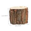 Cabilock Bark Planter Pot 3pcs Wood Bucket Succulent Planter Mini Vase Planter RusticTree Stump Plant Pot Farmhouse Bucket for Home Art Decor view 2